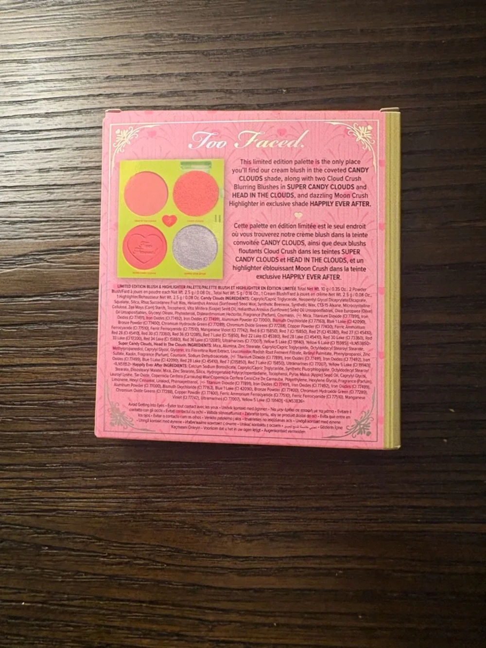 NEW Too Faced Fairytale Crush Blush and Highlighter Palette